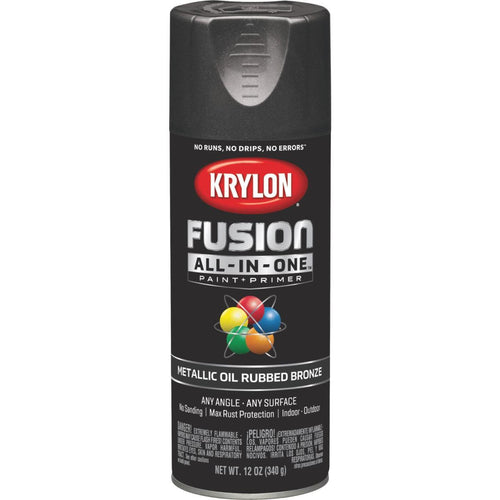 Krylon Fusion All-In-One Metallic Spray Paint & Primer, Oil Rubbed Bronze