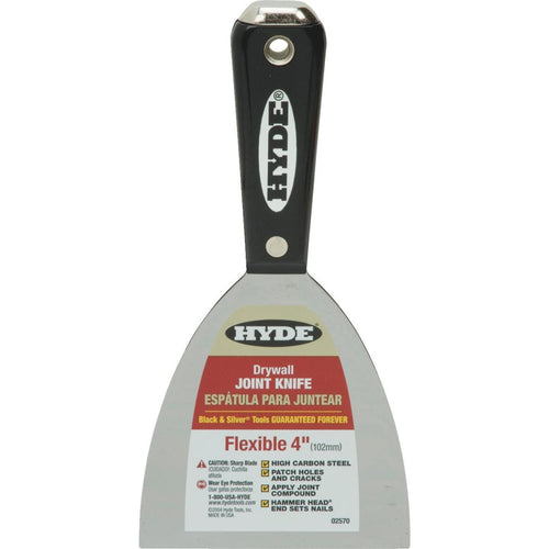 Hyde Black & Silver 4 In. High-Carbon Steel Joint Knife