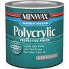 Minwax Polycrylic Clear Ultra Flat Protective Finish, 1/2 Pt.