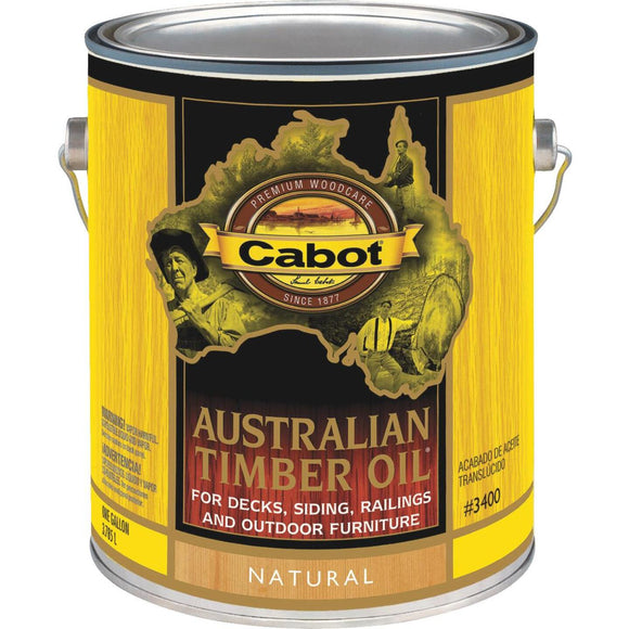 Cabot Australian Timber Oil Translucent Exterior Oil Finish, Natural, 1 Gal.