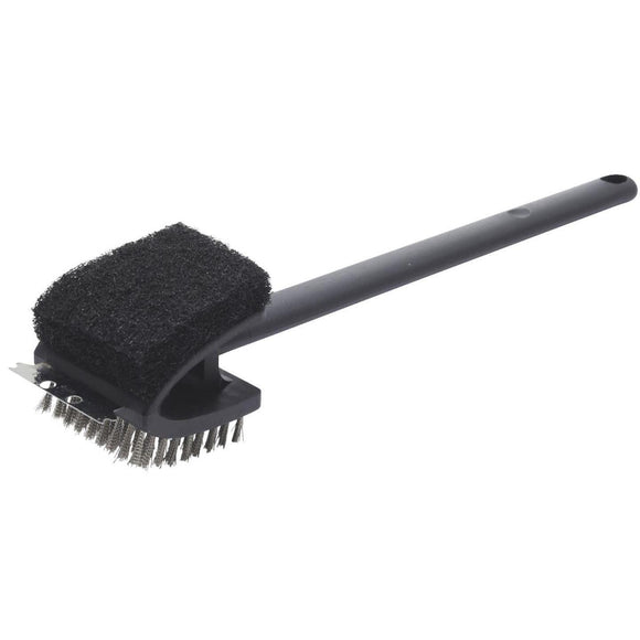 GrillPro 17-In. Stainless Steel Bristles 2-Way Grill Cleaning Brush