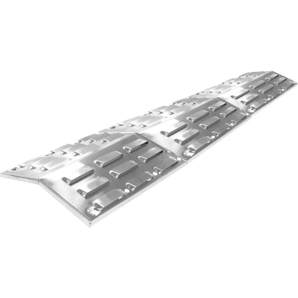 GrillPro 18.5 In. to 28.5 In. Porcelain-Coated Universal Stainless Steel Heat Plate