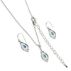 Montana Silversmiths Royal Cluster Drop Jewelry Set (Width: 0.716, Height: 1.18, Length: 19.25)