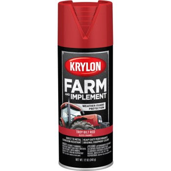 Krylon K01960777 Farm & Implement Spray Paint, 1960 Troy Built Red