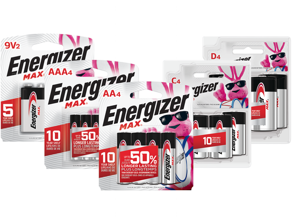 Energizer MAX® Alkaline Batteries (AA/AAA)
