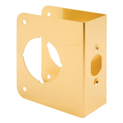 Prime-Line Solid Brass Lock and Door Reinforcer 1-3/4 in. x 4-1/2 in (1-3/4