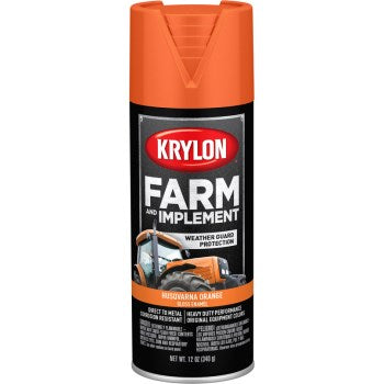 Krylon K01961777 Farm & Implement Spray Paint, 1961 Husqvarna Orange