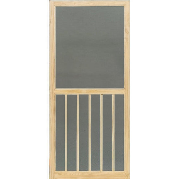 Kimberly Bay 1 in. x 36 in. x 80 in. 5-Bar Stainable Screen Door, Unfinished (1