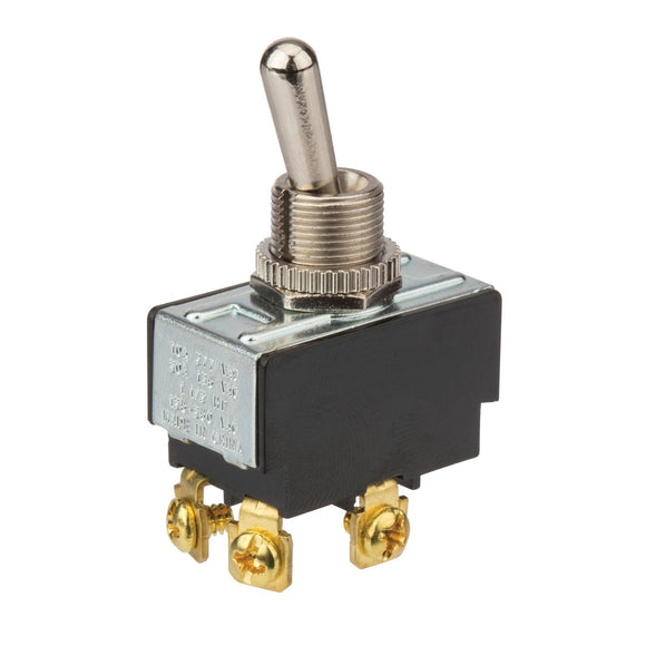 NSI Industries 78220TS Toggle Switch 2-Pole DPST On-Off Screw Term 125/250 Volt AC 20/10 Amp