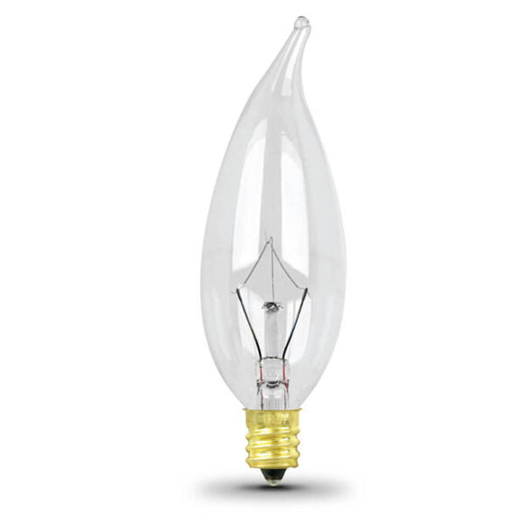 Feit Electric 40-Watt Clear Flame Tip Incandescent Light Bulb (40 Watt)