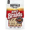 Buffalo Range Natural, Grain Free Jerky Braid Rawhide Chews for Dogs