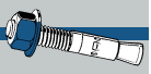 Midwest Fastener TorqueMaster Blue Wedge Anchors 3/8 x 2-3/4 (3/8 x 2-3/4)