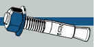 Midwest Fastener TorqueMaster Blue Wedge Anchors 3/8 x 5 (3/8 x 5)