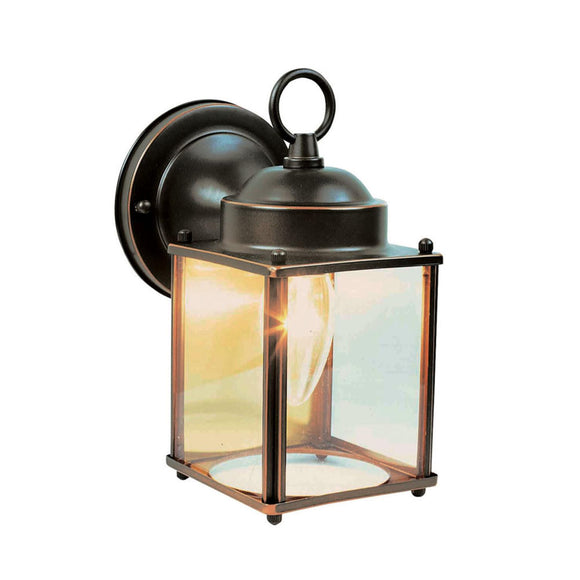 Design House Coach Outdoor Wall-Mount Downlight Sconce in Oil-Rubbed Bronze 8-Inch by 4.5-Inch (8