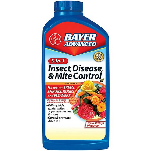 BAYER ADVANCED 3-IN-1 INSECT DISEASE & MITE CONTROL (32 oz)