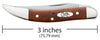 Case Smooth Chestnut Bone Small Texas Toothpick (Chestnut Bone)