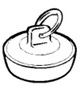 Keeney Holdings Drain Stoppers (3.75H x 2.625W)