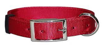 Leather Brothers No.102N Nylon Collar Red 3/4 in x 18 in (3/4 x 18 in.)