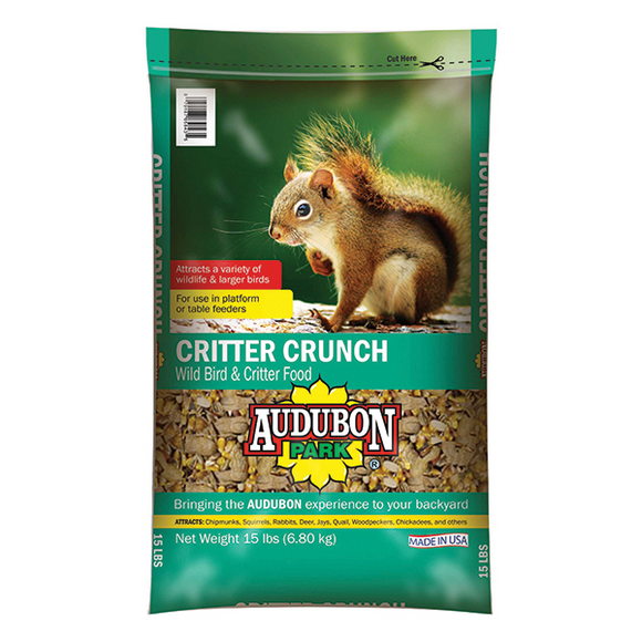 AUDUBON PARK CRITTER CRUNCH WILD BIRD & CRITTER FOOD (15 lbs)