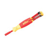 Wiha Tools SlimLine Insulated 6in One Multi-Driver - Slotted, Phillips, Square (6)