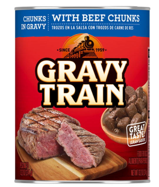 Gravy Train Chunks In Gravy With Beef Chunks