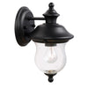 Design House Highland Outdoor Wall Lantern Sconce in Black 10-5/8-Inch by 6-Inch (10-5/8