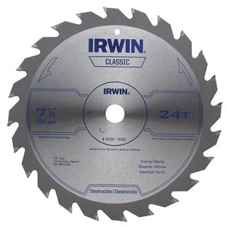 Irwin Classic Series Circular Saw Blades (7-1/4 in Dia 16 Teeth 5/8 in Arbor)