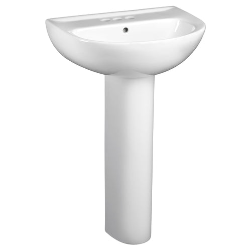 American Standard 22-Inch Evolution 4-Inch Centerset Pedestal Sink Top, White (22, White)