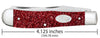 Case Ruby Red Stardust Kirinite® Trapper (Ruby Stardust Kirinite®)