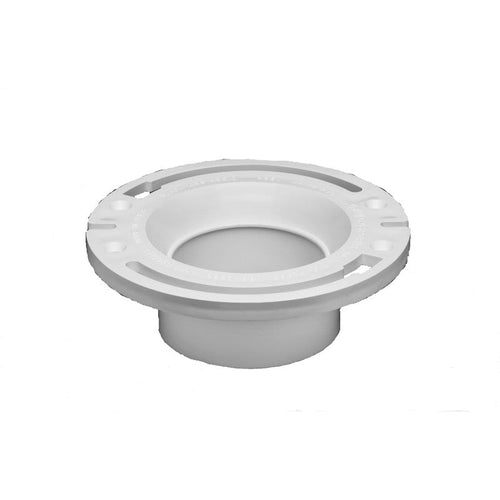 Oatey® 3 in. or 4 in. PVC Closet Flange with Plastic Ring, Long Mounting Slots without Test Cap (3 or 4)