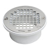 Oatey® 3 in. or 4 in. PVC General Purpose Drain with 5 in. Stainless Steel Screw-Tite Strainer (3 or 4)