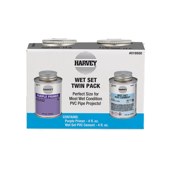 Harvey™ Wet Set Hot Blue PVC Cement 4 oz. (4 oz.)