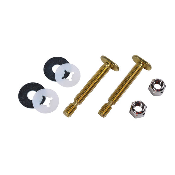 Harvey™ 5/16 in. X 2 1/4 in Brass EZ Snap Toilet Bolt Set with Brass Bolts - Hanging Bag (5/16
