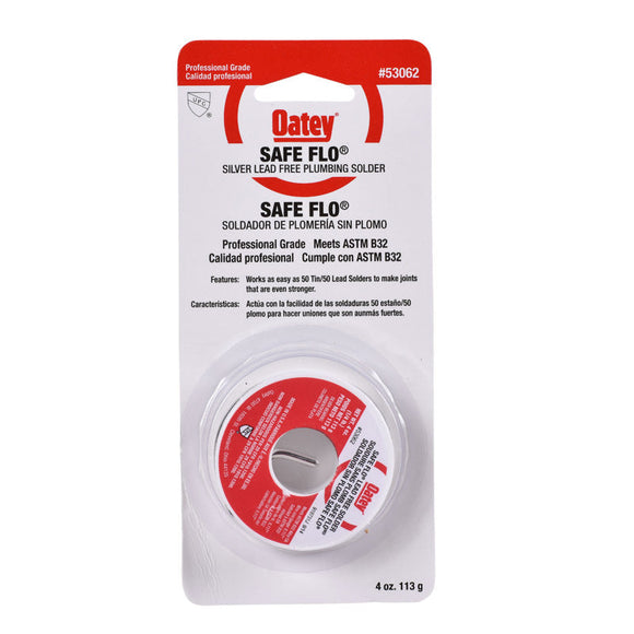Oatey® 1/4 lb. Safe-Flo® Silver Wire Solder (1/4 lb.)