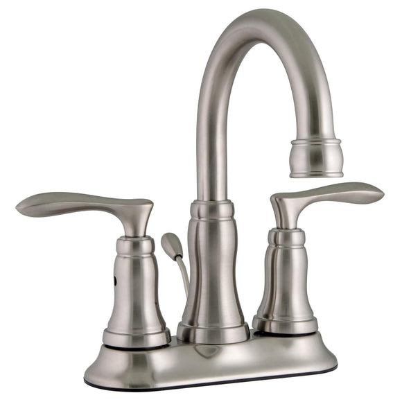 Design House Madison Centerset 2-Handle Faucet in Satin Nickel, 4-Inch (4