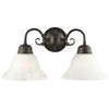 Design House Millbridge Wall Mount Sconce in Oil-Rubbed Bronze, 2-Light 8.5-Inch by 17.25-Inch (8.5 x 17.25)