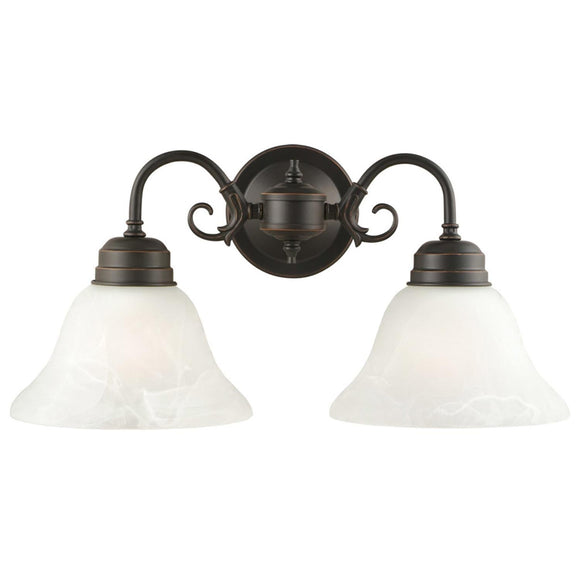 Design House Millbridge Wall Mount Sconce in Oil-Rubbed Bronze, 2-Light 8.5-Inch by 17.25-Inch (8.5