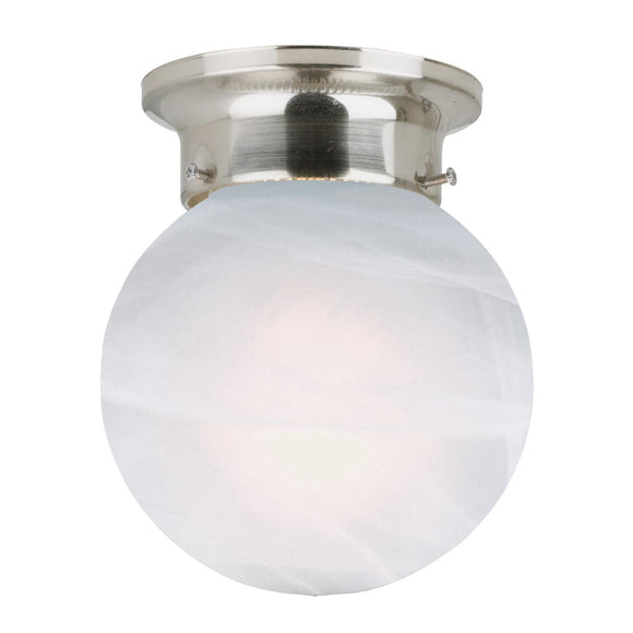 Design House Millbridge Ceiling Light in Satin Nickel 6.75-Inch by 6-Inch (6.75