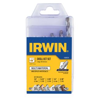 Irwin Multi-Material Drill Bit Sets 5 Piece Set (5 Piece Set)