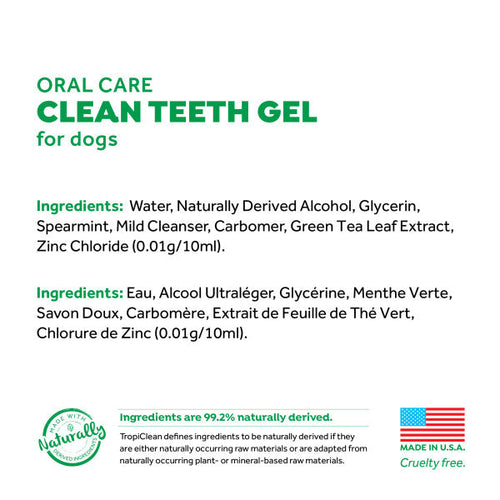 TropiClean Fresh Breath No Brushing Clean Teeth Dental & Oral Care Gel for Dogs (4 oz)