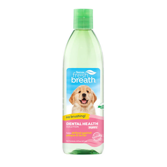 TropiClean Fresh Breath Dental Health Solution for Puppies (16-oz)
