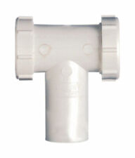 Plumb Pak Center Outlet Tee & Tailpiece With Baffle Plastic 1-1/2, White (1-1/2)