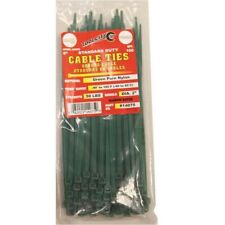 Tool City 8 in. L Green Cable Tie 100 Pack (8, Green)