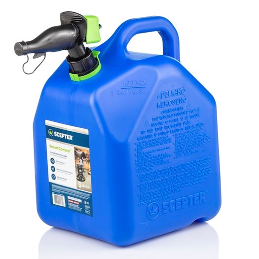 Scepter 5 Gallon Smartcontrol Kerosene Can (5 Gallon, Blue)