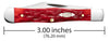 Case Peach Seed Jig Dark Red Bone CS Small Swell Center Jack (Dark Red Bone)