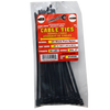 Tool City 8.25 in. L Black Cable Tie 50LB SD DOUBLE HEAD 25 Pack (8.25, Black)