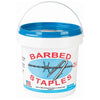 BARBED FENCE STAPLE BEZINAL COATED PAIL (8 GA-1.50 IN-8 LB)