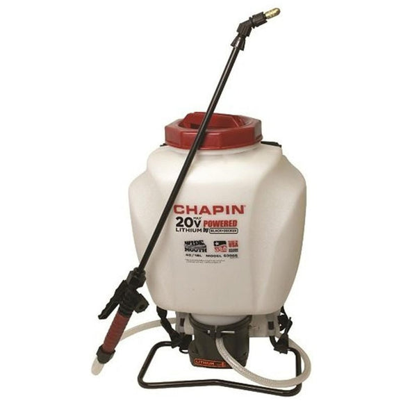 CHAPIN 24V RECHARGEABLE BACKPACK SPRAYER (4 GAL, WHITE)