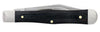 Case Smooth Black Micarta® Small Swell Center Jack (Black Micarta®)